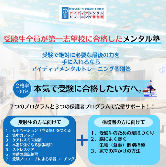 テキスト　栄養学　トレーニング指導者　救急法　コーチング　メンタル　トレーニング 本気で受験を勝ち取りたいならアイディアメンタルトレーニング個別塾へ