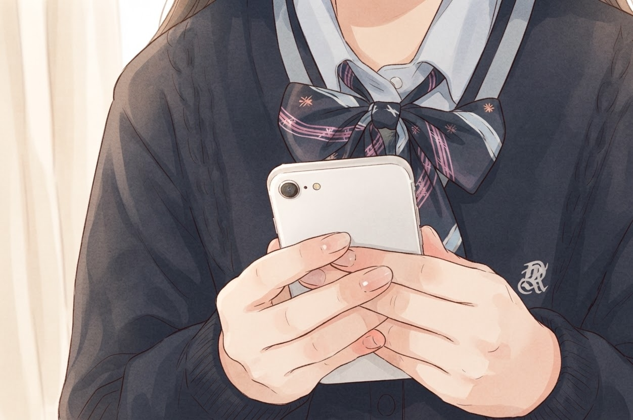 強いデジタル刺激に囲まれた子どものイメージ
