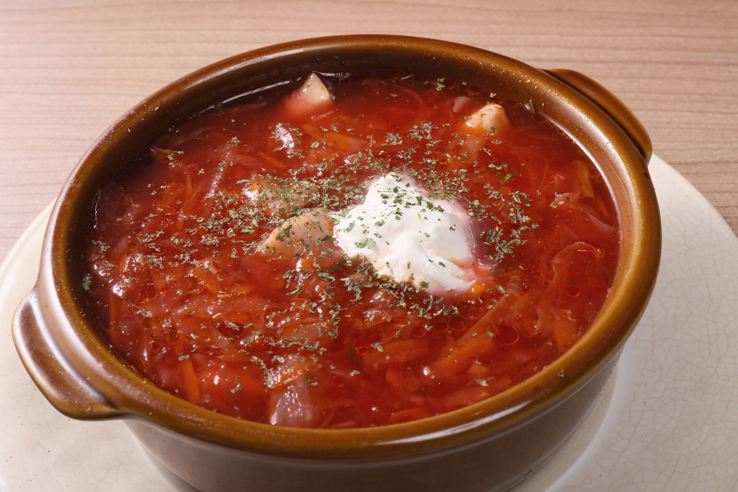 野菜たっぷりあったかボルシチ